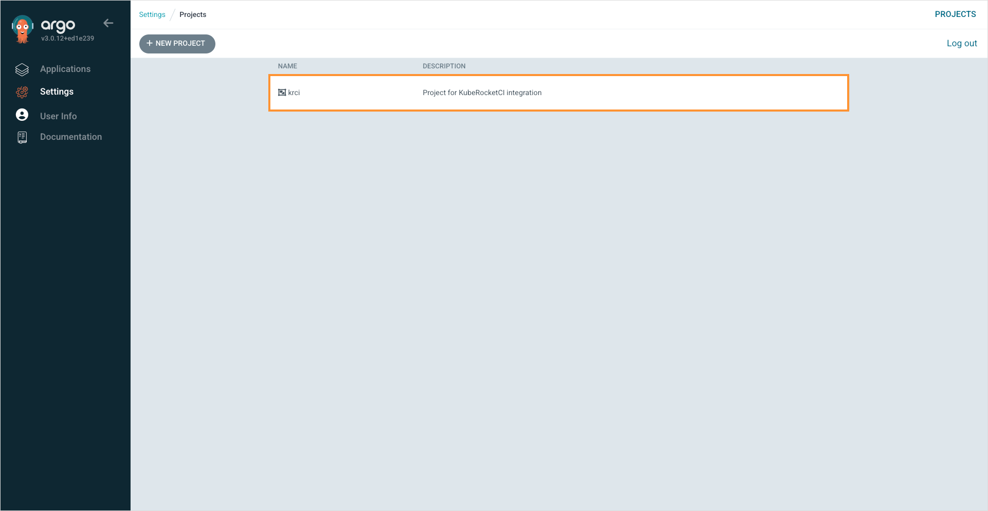 Select krci project
