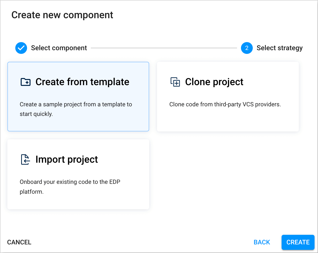 Step component strategy Component Strategy