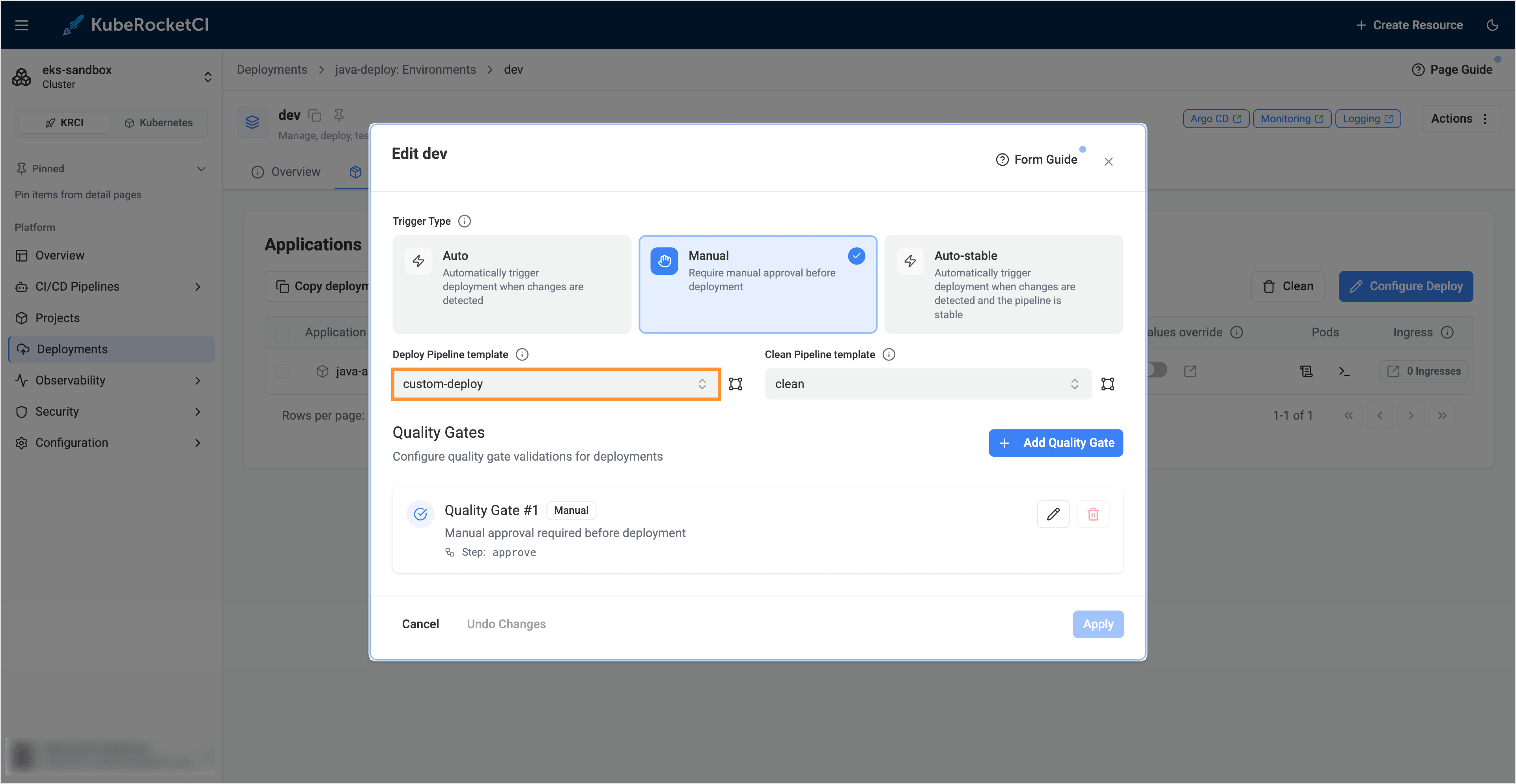 Select Pipeline Select Pipeline