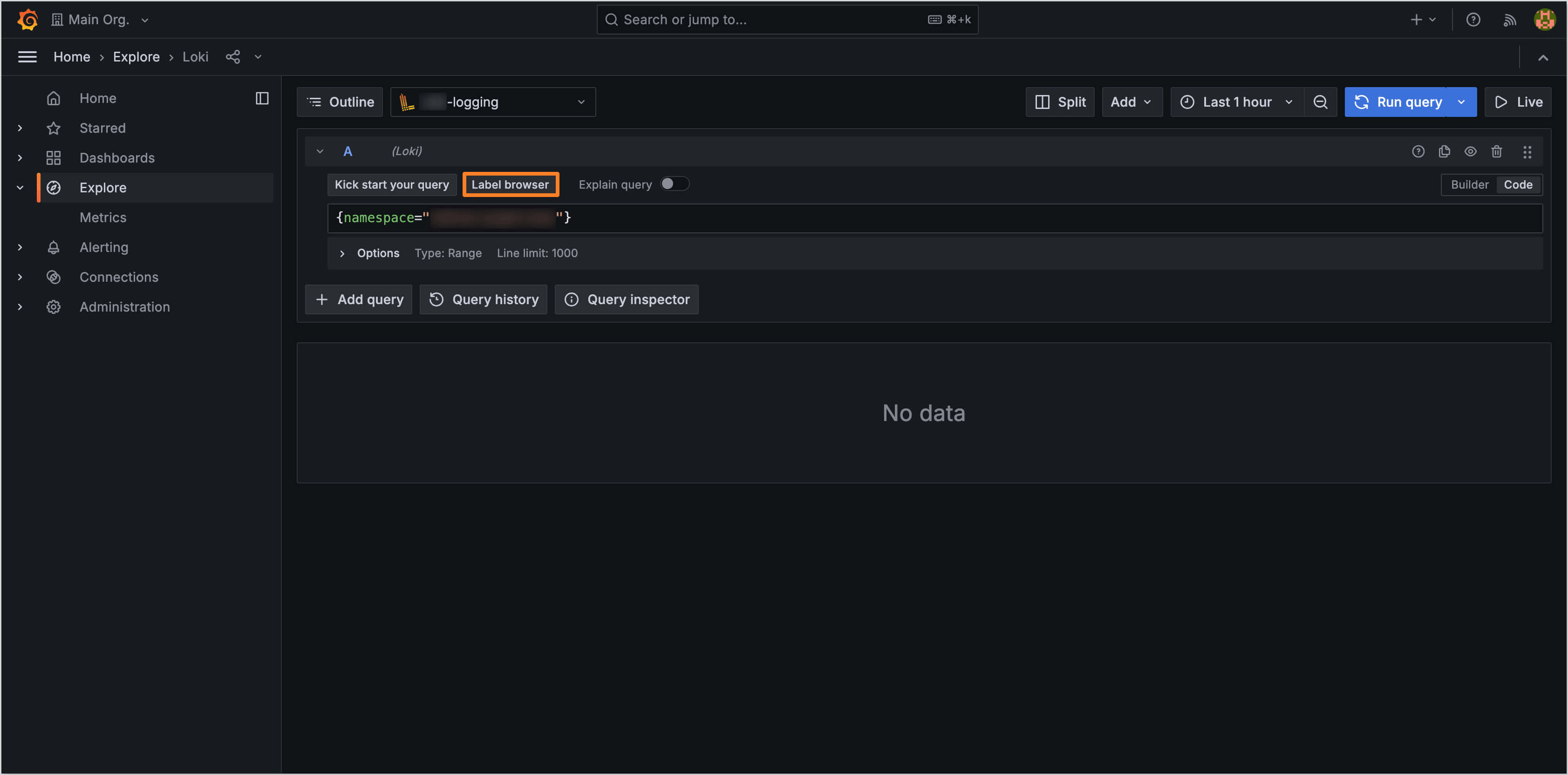 Log browser Log browser