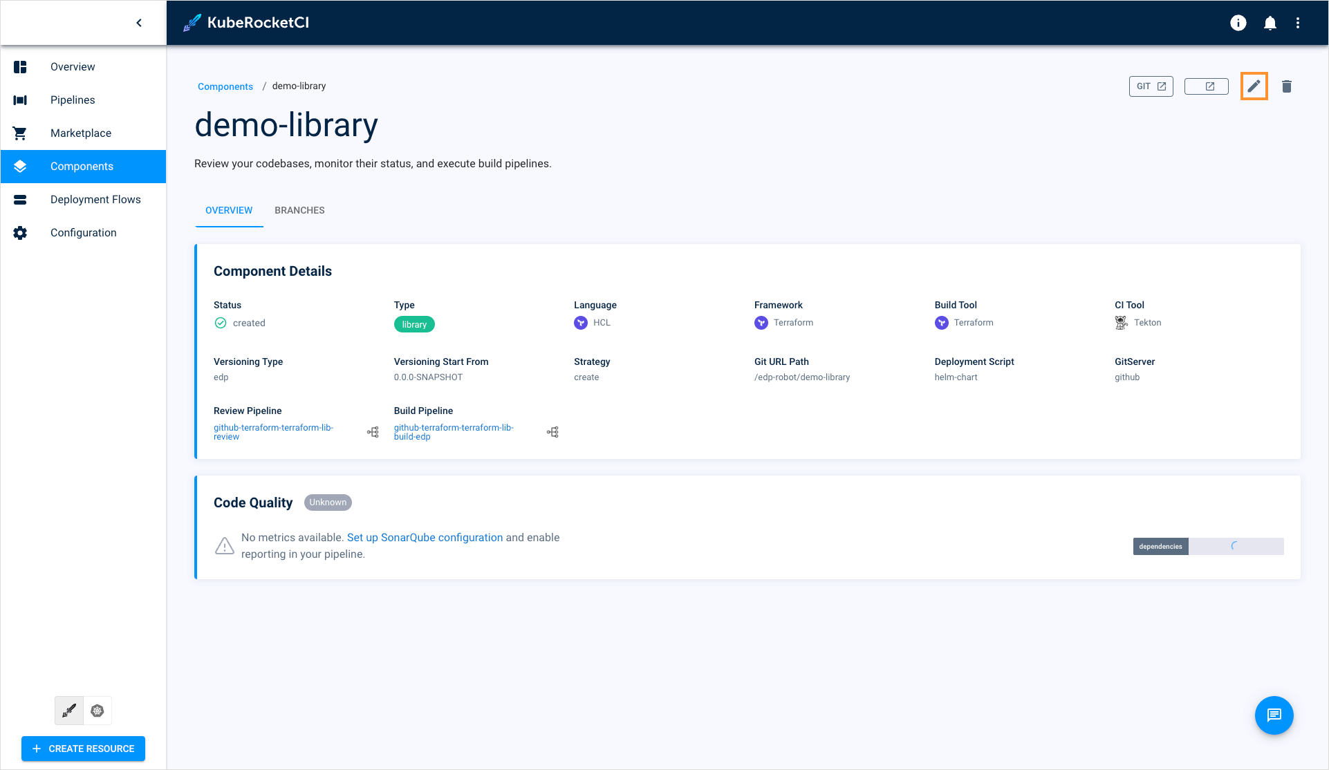 Edit library when viewing the library data Edit library when viewing the library data