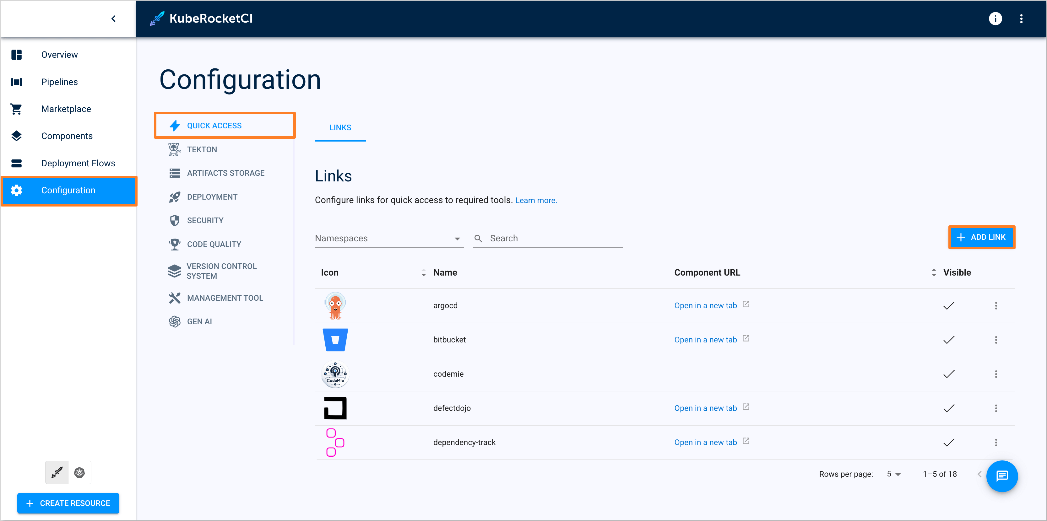 Links section Links section