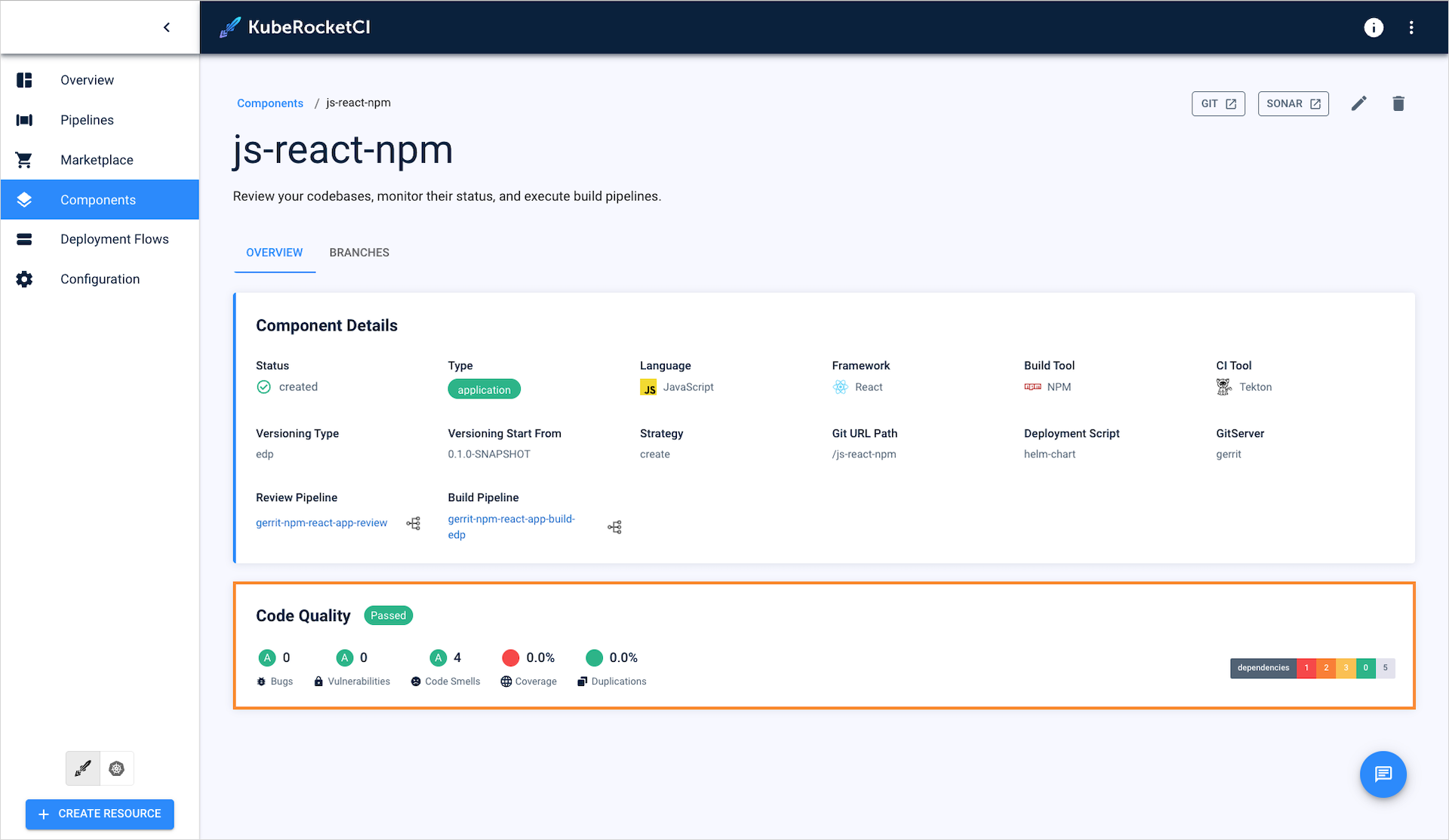 SonarQube and Dependency-Track widgets SonarQube and Dependency-Track widgets